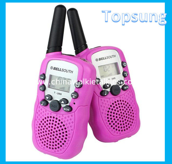 t388 compact walkie talkie pink cheap radio talkies